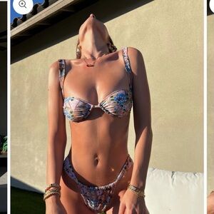 Strawberry Milk Mob Floral Swimwear Set